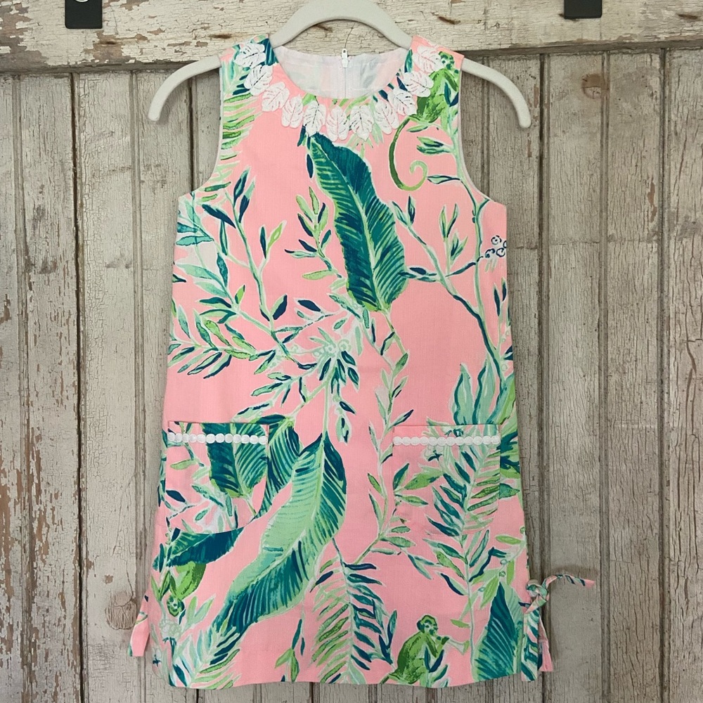 Lily Pulitzer Pink and Green Classic Shift Dress